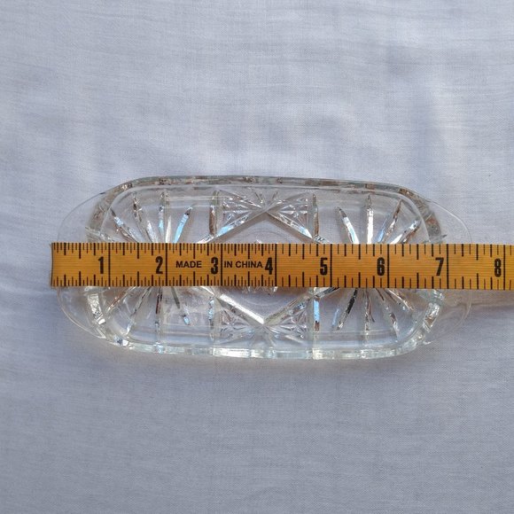 Vintage Anchor Hocking Prescut Clear Butter Dish - Picture 9 of 10